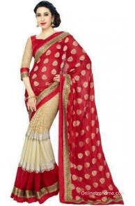 leepsprints Embriodered Bollywood Georgette Sari